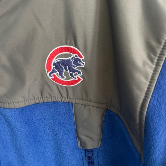 Majestic Chicago Cubs 2009 Season Full Zip Fleece On Field Jacket Small NWOT - Picture 5 of 15